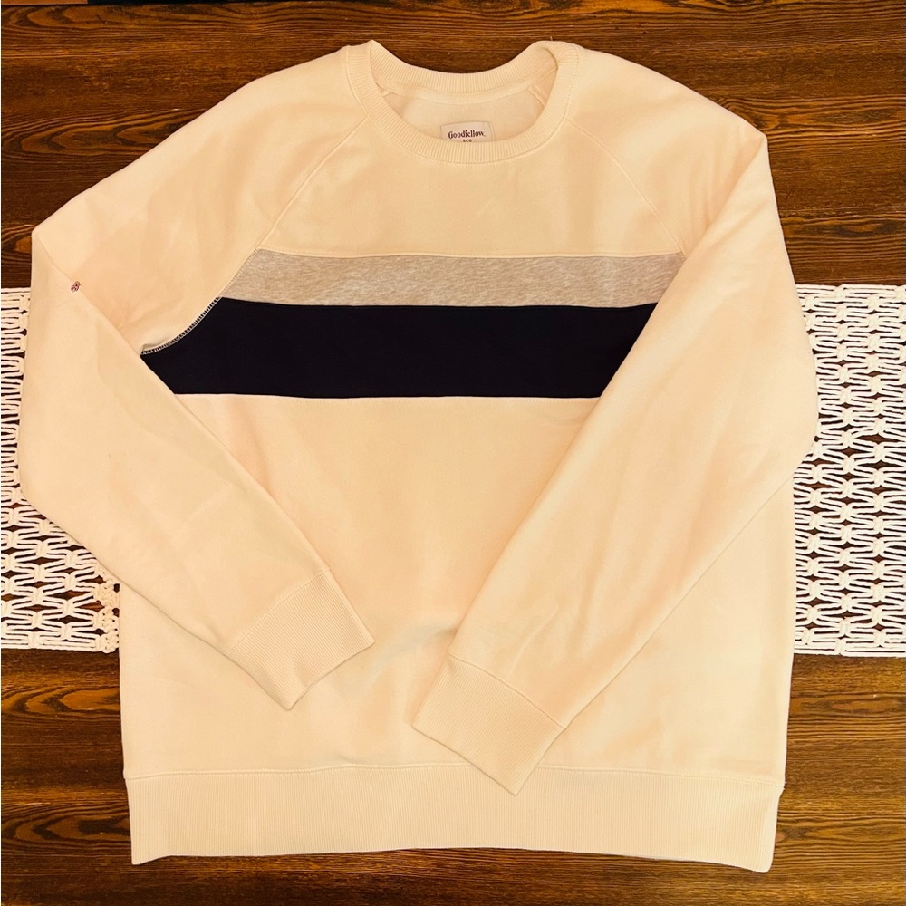 Goodfellow & Co. Stripped Crew Neck, Men’s size XL